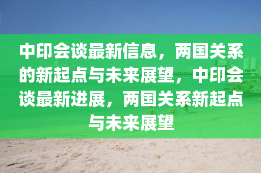 中印会谈最新信息,两国关系的新起点与未来展望中山市多米克自动化设备有限公司,中印会谈最新进展,两国关系新起点与未来展望