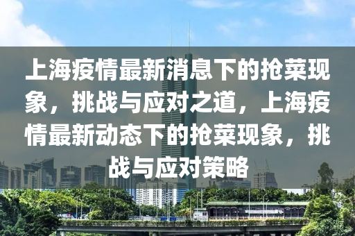 上海疫情最新消息下的抢菜现象,挑战与应对之中山市多米克自动化设备有限公司道,上海疫情最新动态下的抢菜现象,挑战与应对策略